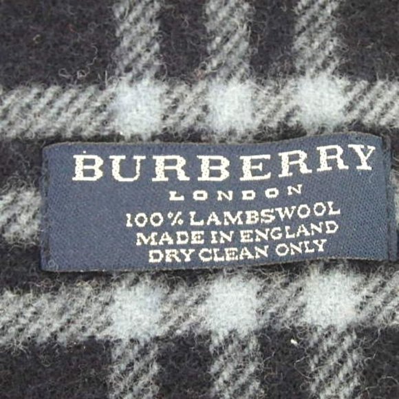 Authentic BURBERRY Check pattern Scarf wool [Used] - Picture 4 of 4